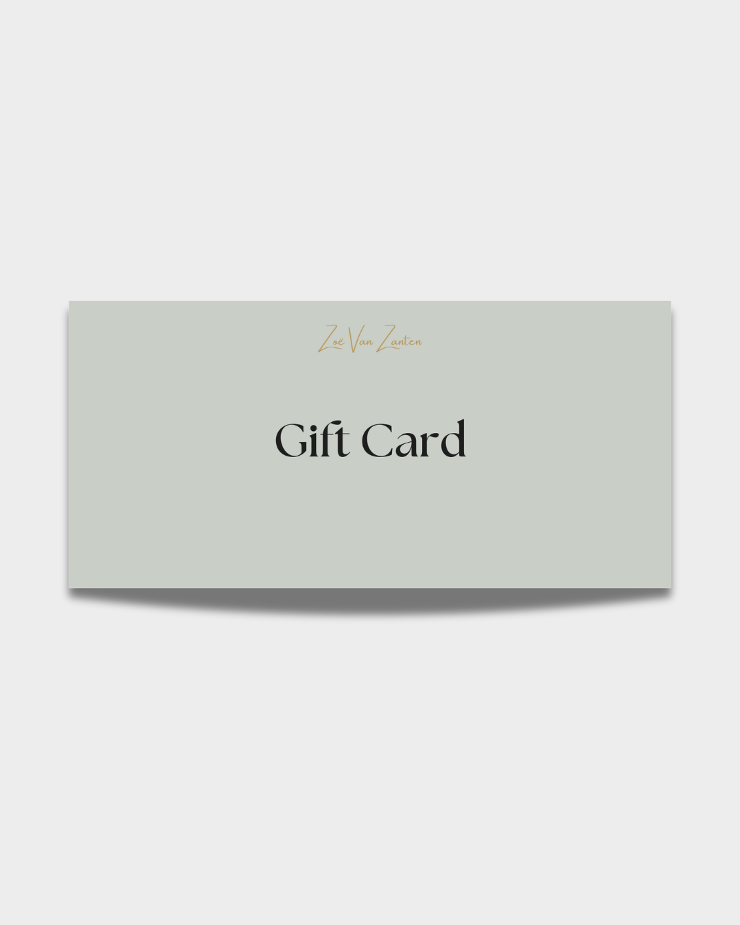 Zoë Van Zanten gift card