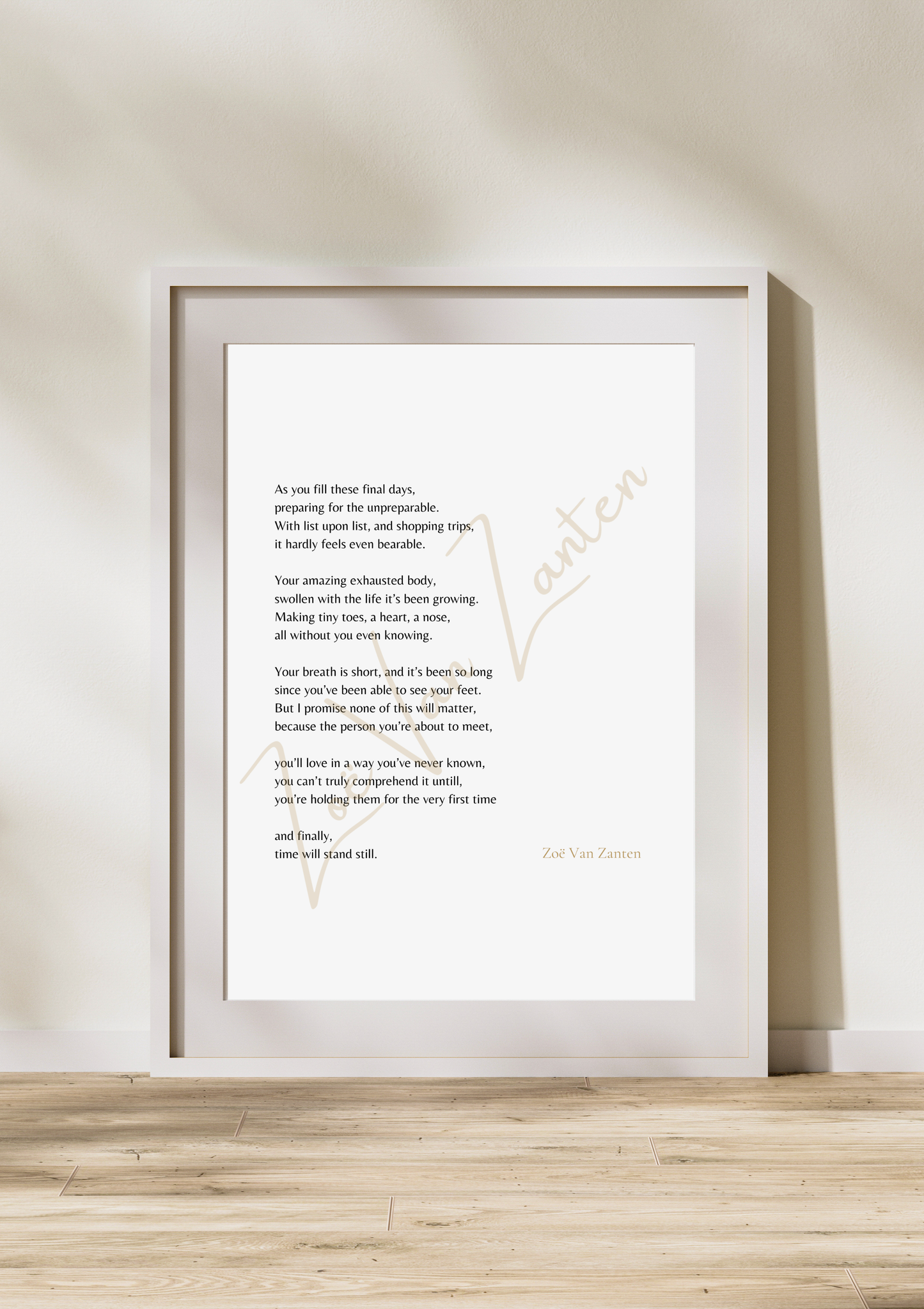 "The unpreparable" print