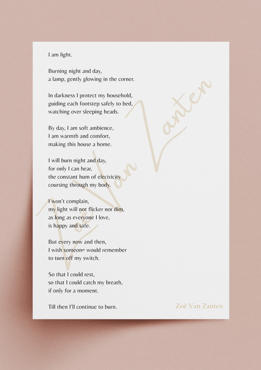 "A mother's light" print