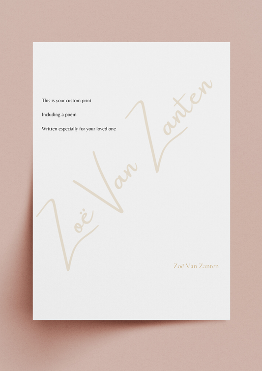 Personalised poem - any occasion print